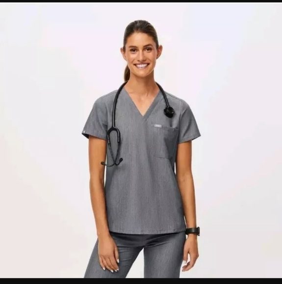 Figs Scrub Set Graphite Size Large - Picture 1 of 4